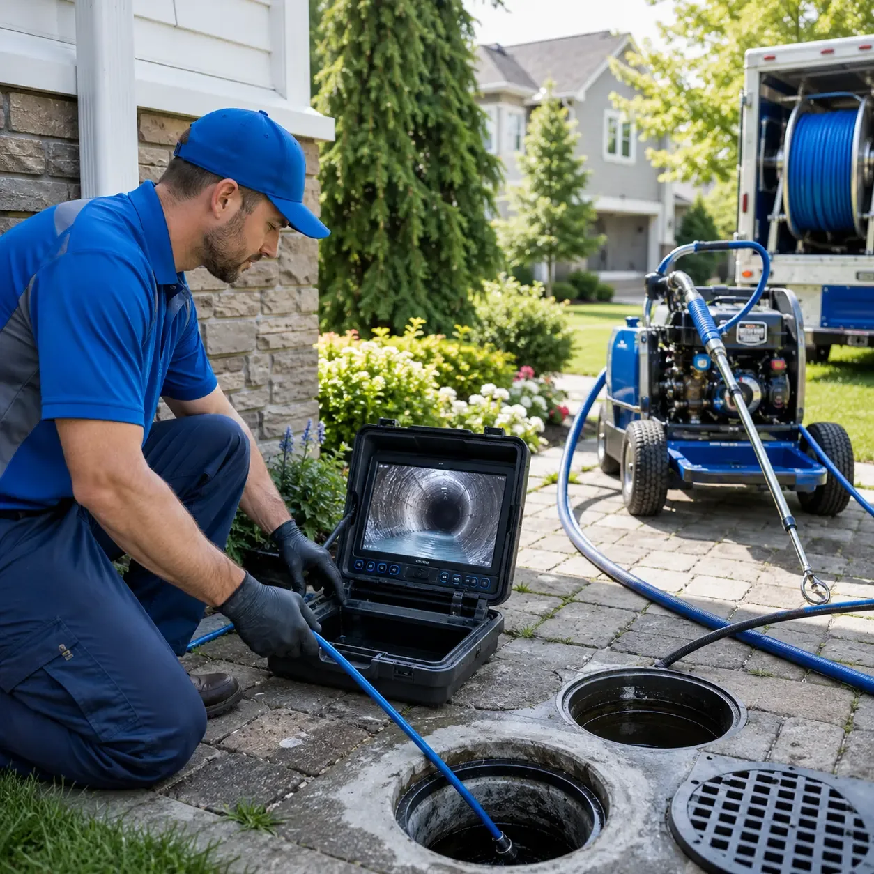 Outdoor drain cleaning professionals serving North Kingsville, OH